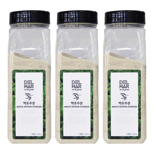딜리셔스마켓 백후추분 천연향신료, 400g, 3개