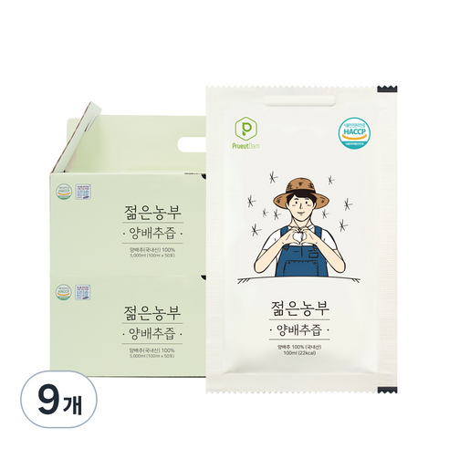 푸릇담 젊은농부 양배추즙, 3L, 9박스