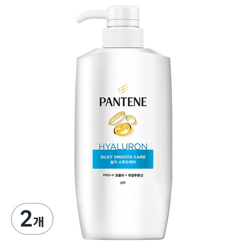 팬틴 실키 스무드 케어 샴푸 프루티 플로럴향, 2개, 750ml