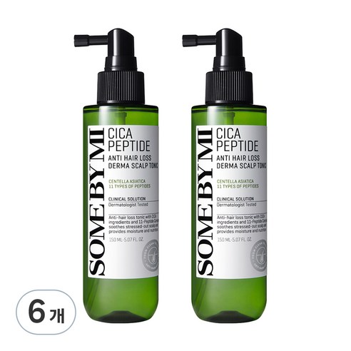 썸바이미 시카 펩타이드 안티 헤어로스 더마 스칼프 토닉, 150ml, 6개