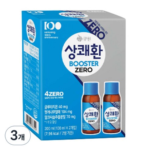 상쾌환 부스터 ZERO 숙취해소음료 2p, 200ml, 3개