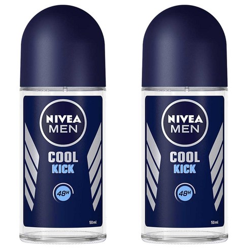 니베아 맨 데오도란트 롤온 쿨킥, 50ml, 2개