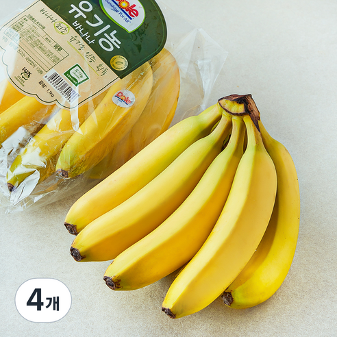 돌 유기농 인증 바나나, 4개, 1.1kg