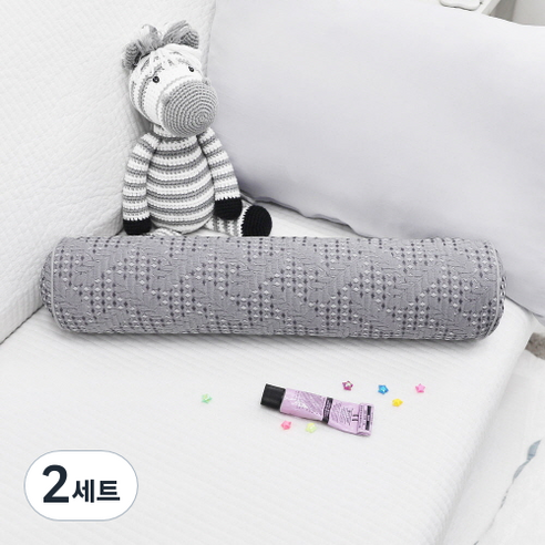 베드앤데코 에브리데이 경추 목베개 + 솜 세트, 디오네그레이, 2세트