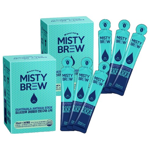 미스티브루 과테말라 안티구아 액상 스틱 더치커피, 25ml, 30개입, 2개
