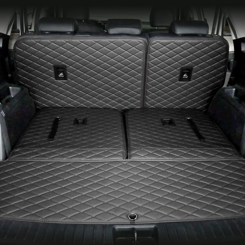 모모토 프리미엄 트렁크 매트 기아 2열등받이+3열등받이+트렁크, 쏘렌토MQ4 7인승, 블랙