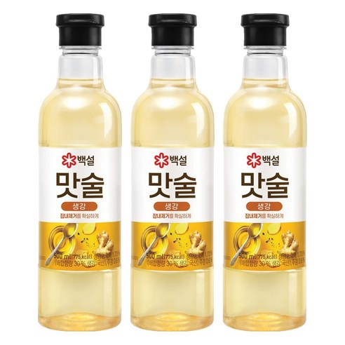 백설 맛술 생강, 500ml, 3개