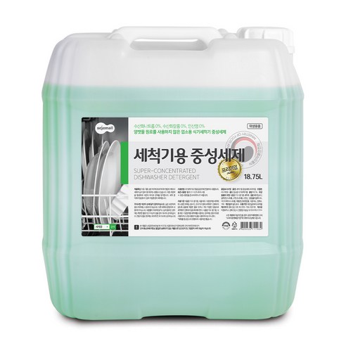 세제몰 세척기용 중성세제 프리미엄, 18.75L, 1개