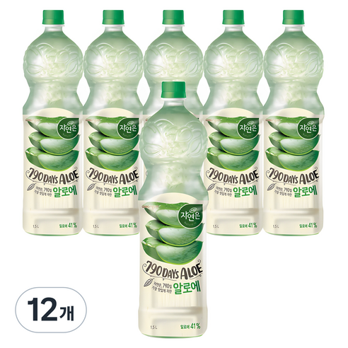 자연은 알로에 주스, 1.5L, 12개