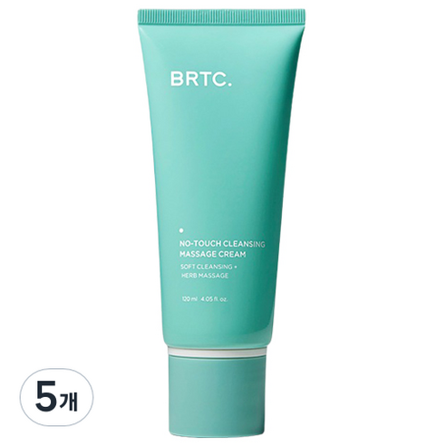 비알티씨 노터치 클렌징 마사지 크림, 5개, 120ml