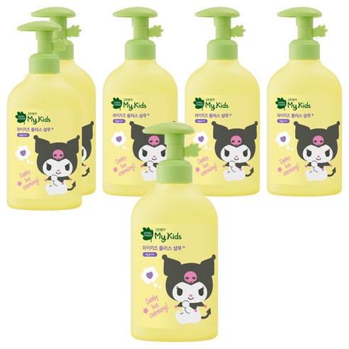 그린핑거 산리오 마이키즈 플러스 샴푸 복숭아향, 320ml, 6개
