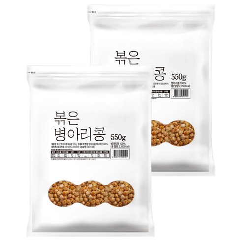 대구농산 볶은 병아리콩 봉, 550g, 2개