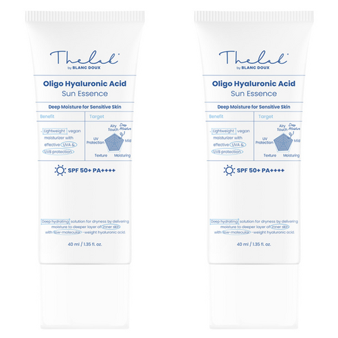 더랩바이블랑두 올리고 히알루론산 선 에센스 SPF50+ PA++++, 2개, 40ml