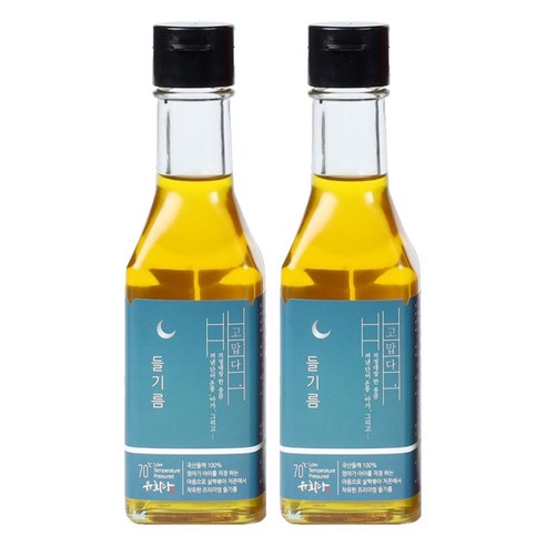 유화당 저온압착 들기름, 180ml, 2개