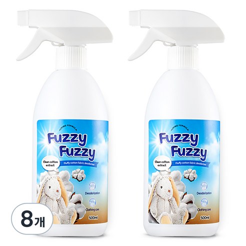 생활공식 뽀송뽀송 코튼 섬유탈취제, 8개, 500ml