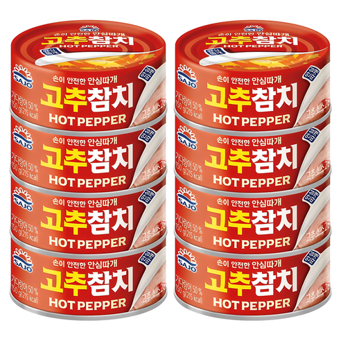 사조참치 고추참치, 85g, 8개