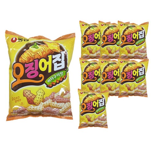 농심 오징어집, 151g, 8개