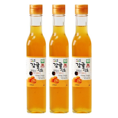 뫼달해 감귤식초, 250ml, 3개