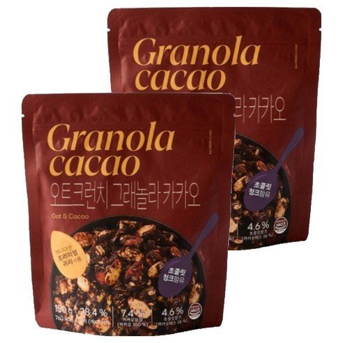 모던하우스 오트크런치 그래놀라 시리얼 카카오, 150g, 2개