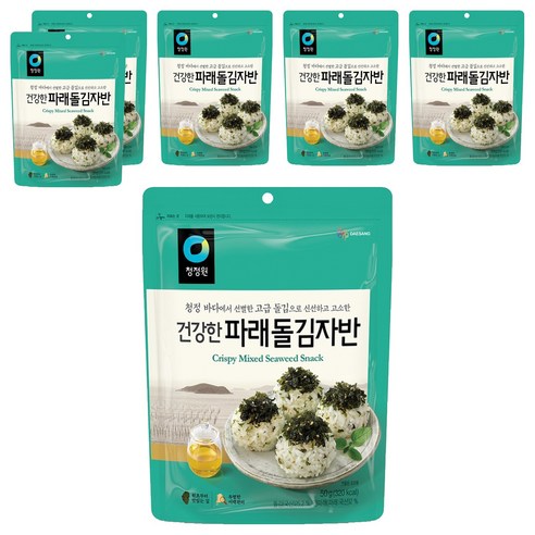청정원 파래돌김자반, 50g, 6개