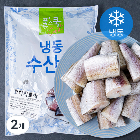 풀스쿡 코다리토막 조림용 (냉동), 1kg(12토막 이상), 2개