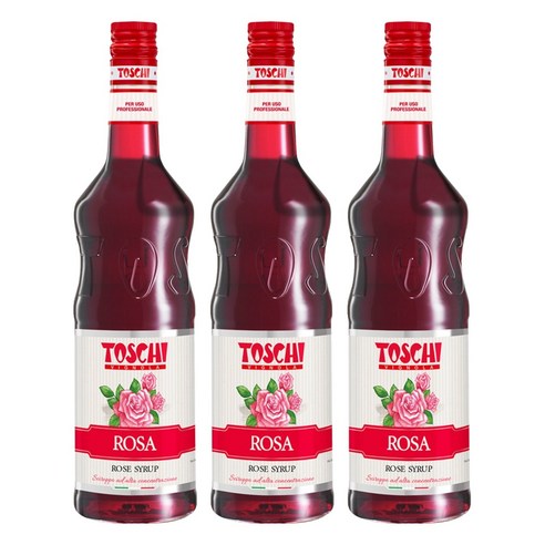 토스키 로즈향 시럽, 1L, 3개