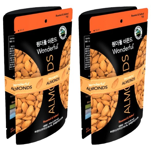 원더풀 아몬드 가염, 400g, 4개