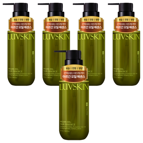 루브스킨 아르간오일 헤어에센스 그린플로럴향, 100ml, 5개