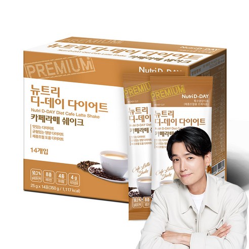 뉴트리디데이 다이어트 카페라떼 쉐이크, 350g, 1개