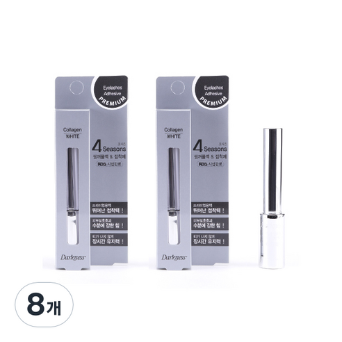 프리미엄 쌍꺼풀액 앤 접착제 7ml, Clear, 8개
