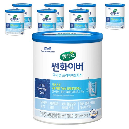 셀렉스 썬화이버 프리바이오틱스 유산균, 250g, 8개