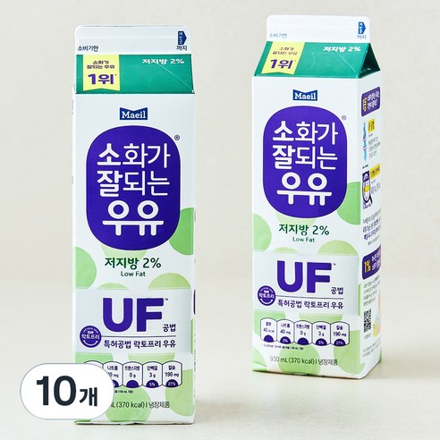 소화가잘되는우유 저지방 락토프리 우유, 930ml, 10개