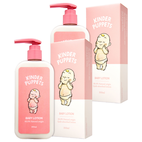 킨더퍼페츠 유아용 수분보습 로션, 2개, 300ml