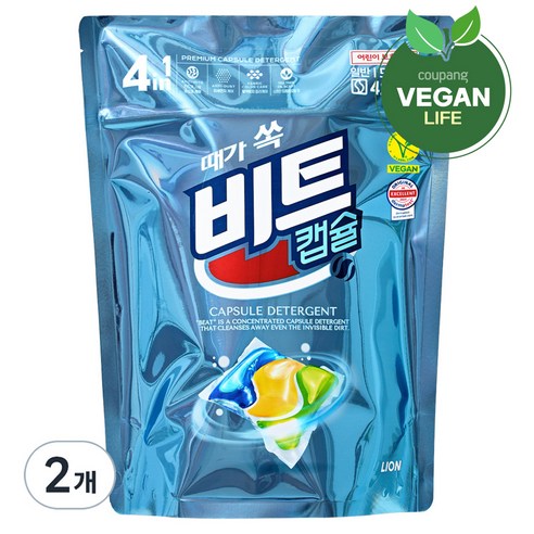 비트 때가 쏙 비트팟 티트리오일향 캡슐세제, 42개입, 2개