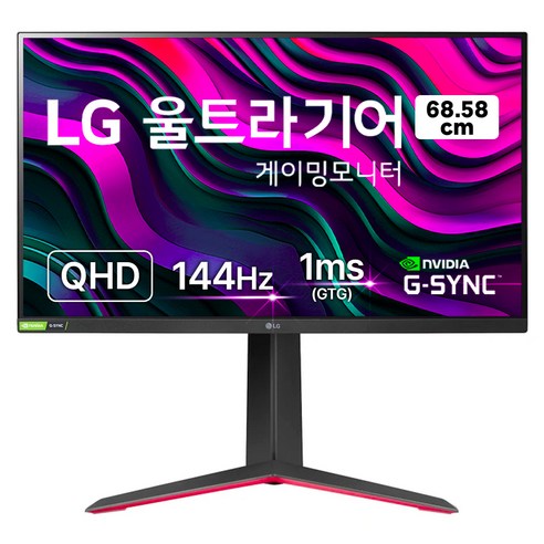 LG전자 QHD 울트라기어 게이밍 모니터, 68.4cm, 27GP83B