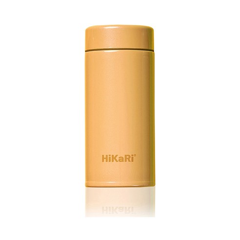 HiKaRi 레인보우 미니 보온보냉 스텐 텀블러, 바나나크림, 200ml, 1개