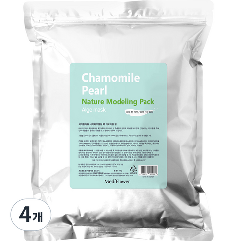 메디플라워 네이처 모델링팩 캐모마일 펄 500g, 1개입, 4개