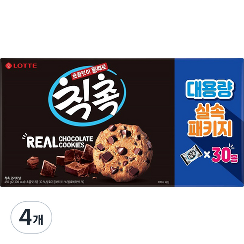 롯데 칙촉 실속패키지, 450g, 4개