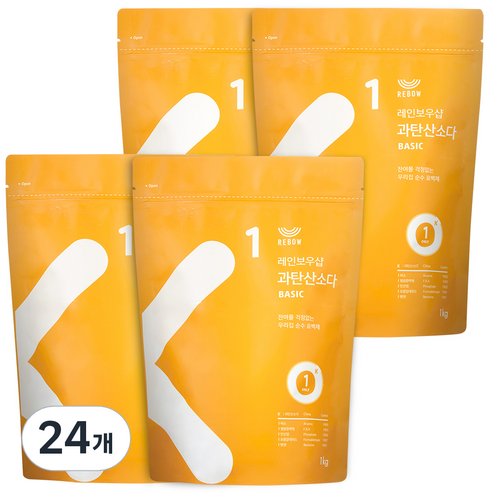 레인보우샵 과탄산소다 베이직, 1kg, 24개