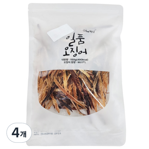 더먹다 일품 오징어, 150g, 4개