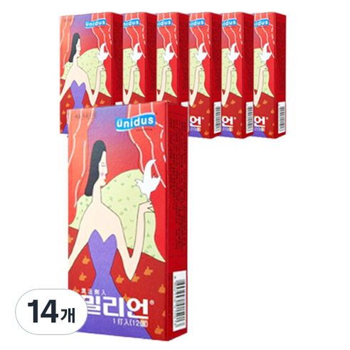 유니더스 밀리언 콘돔, 12개입, 14개