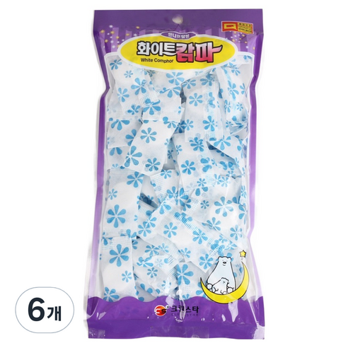 크린스타 화이트캄파 650 부직포형 서랍장 나프탈렌 65p, 260g, 6개