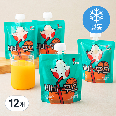 바비 한라봉 주스 (냉동), 180ml, 12개