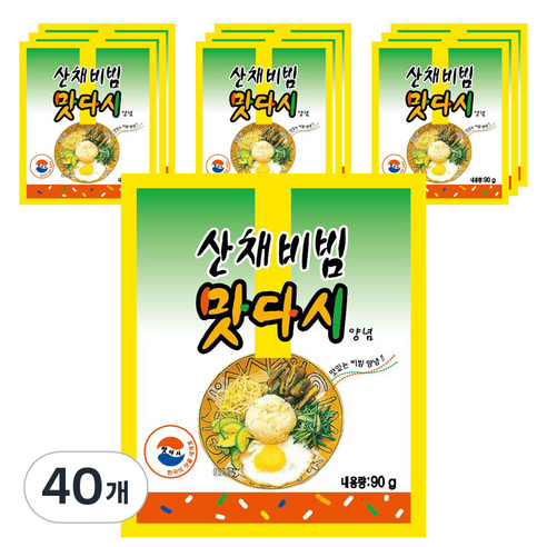 산채비빔 맛다시 양념, 90g, 40개