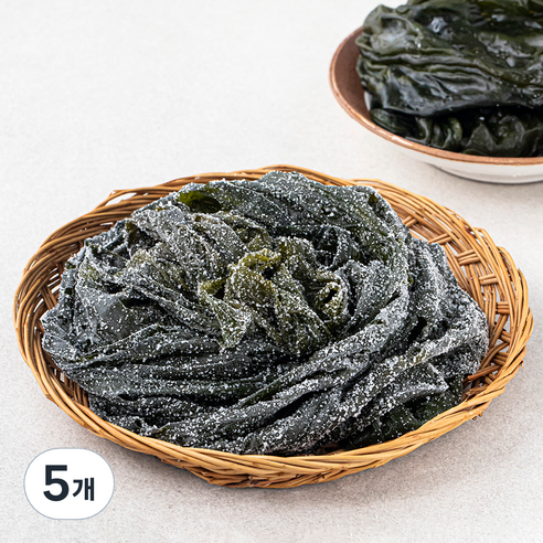 주일 오독오독 염장 곰피 쇠미역, 5개, 200g