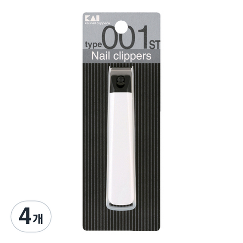 카이 일자 손톱 발톱깎이 001ST M, 4개