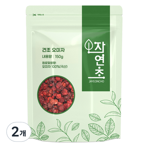 건조 오미자, 150g, 2개