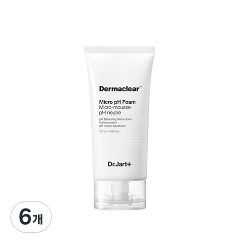 닥터자르트 더마클리어 마이크로 약산성 클렌징 폼 120ml, 6개