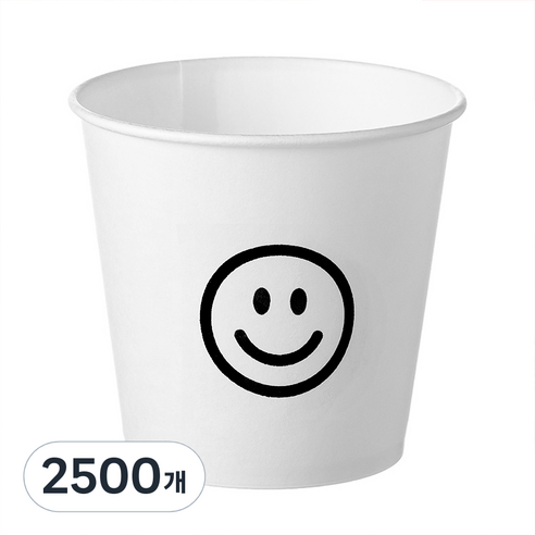 탐사 스마일 종이컵 178ml, 2500개