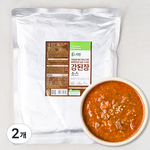 풀스키친 강된장 소스, 1kg, 2개